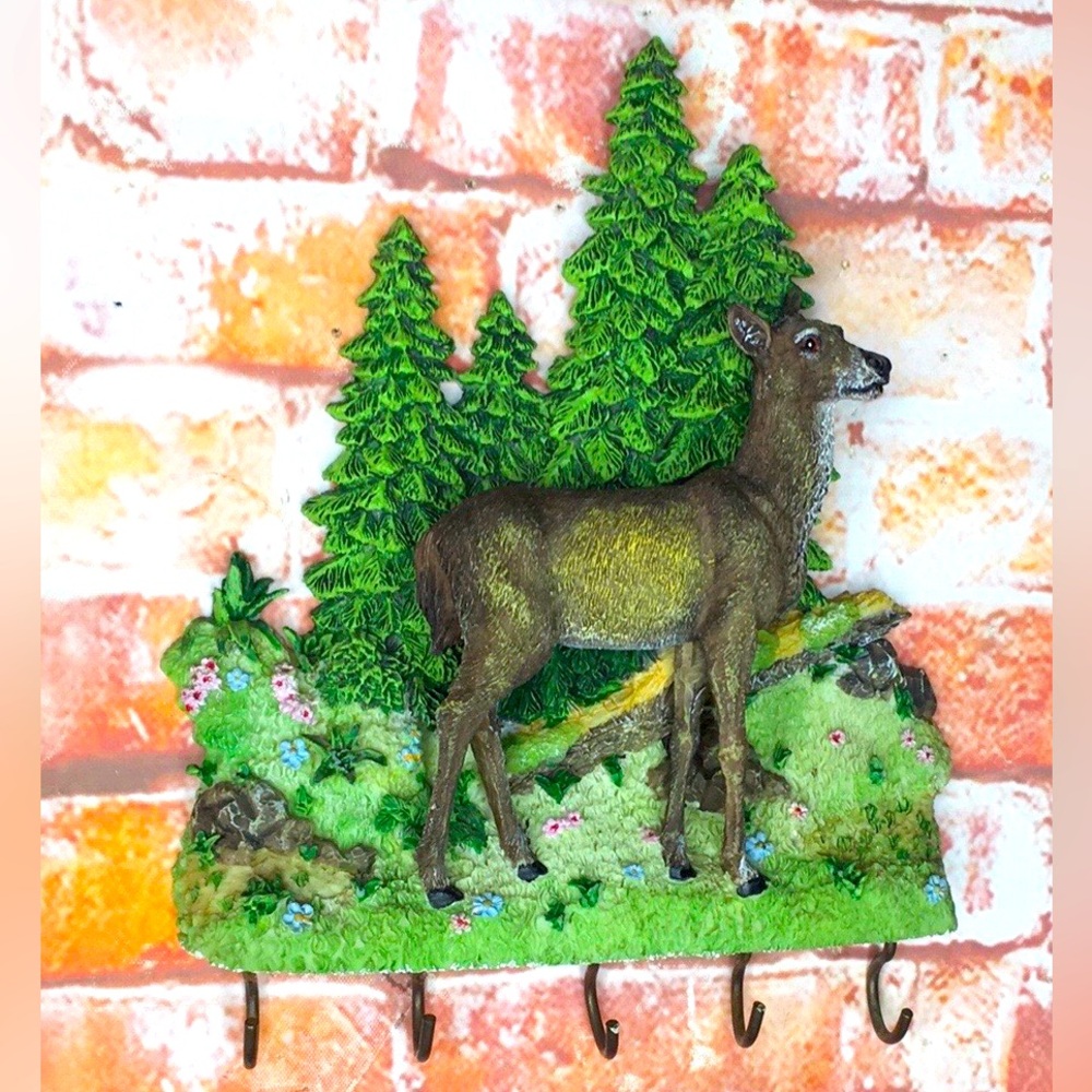 Vintage Doe  Wall Hook Rack for Keys